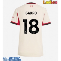 Liverpool Cody Gakpo #18 Replica Away Shirt Ladies 2025-26 Short Sleeve